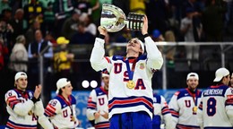 Strelec víťazného gólu vo finále MS v hokeji 2025 Tage Thompson.