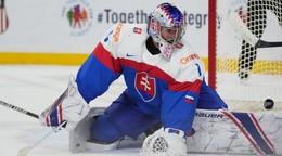 Michal Prádel počas MS v hokeji do 20 rokov 2026