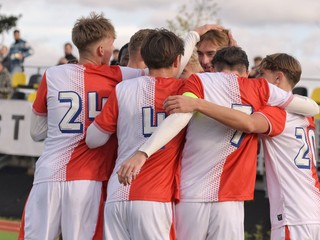 Futbalisti Slavie Praha do 19 rokov.