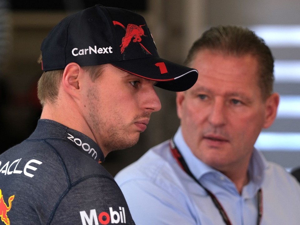 Max Verstappen a jeho otec Jos.
