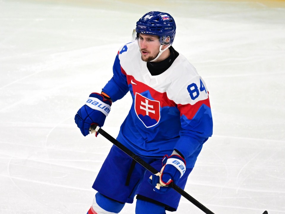 Pavol Regenda v zápase Slovensko - Nemecko na ZOH 2026.