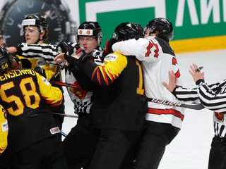 Nemecko - Kanada na MS v hokeji 2021.