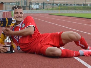 Futbalista Slávia TU Košice František Vancák.