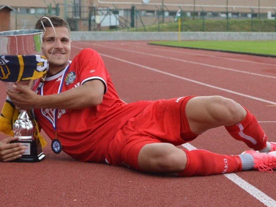 Futbalista Slávia TU Košice František Vancák.