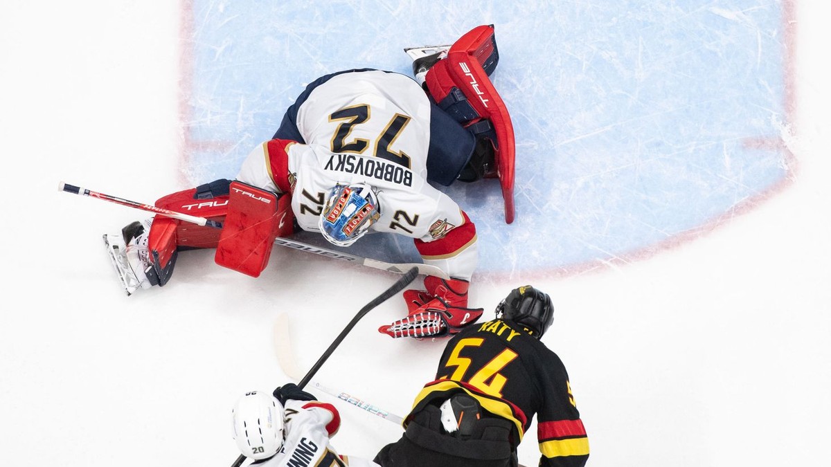 Sergej Bobrovsij inkasuje gól.