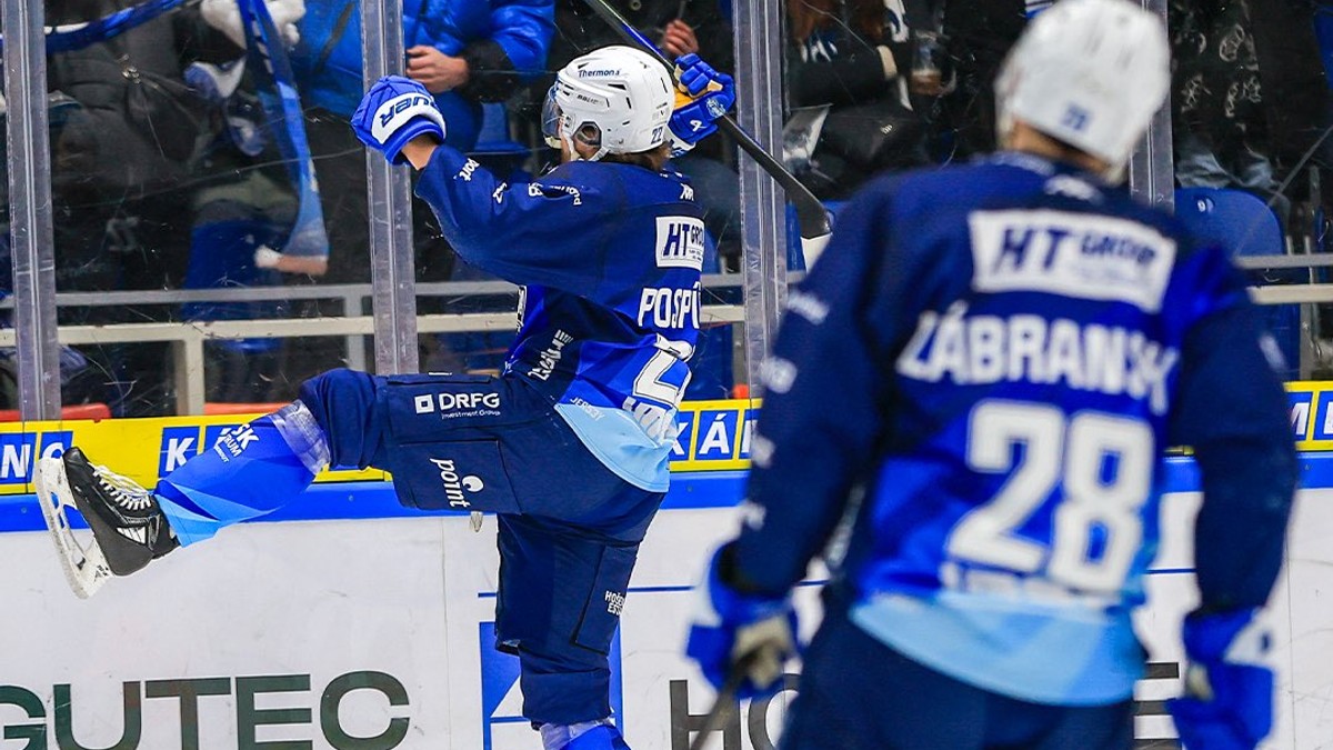 Kristián Pospíšil sa teší z gólu