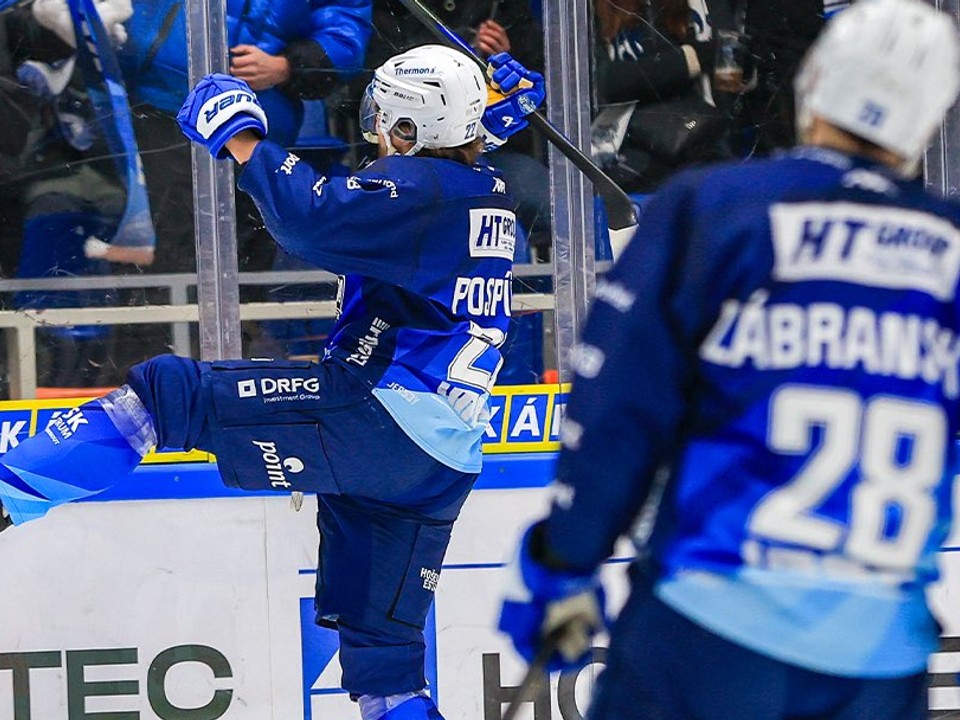 Kristián Pospíšil sa teší z gólu