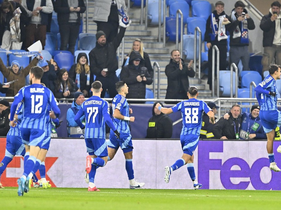 Futbalisti ŠK Slovan Bratislava.