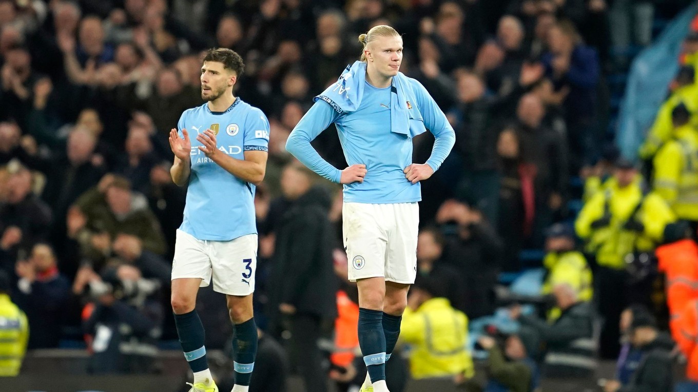 Erling Haaland a Ruben Dias