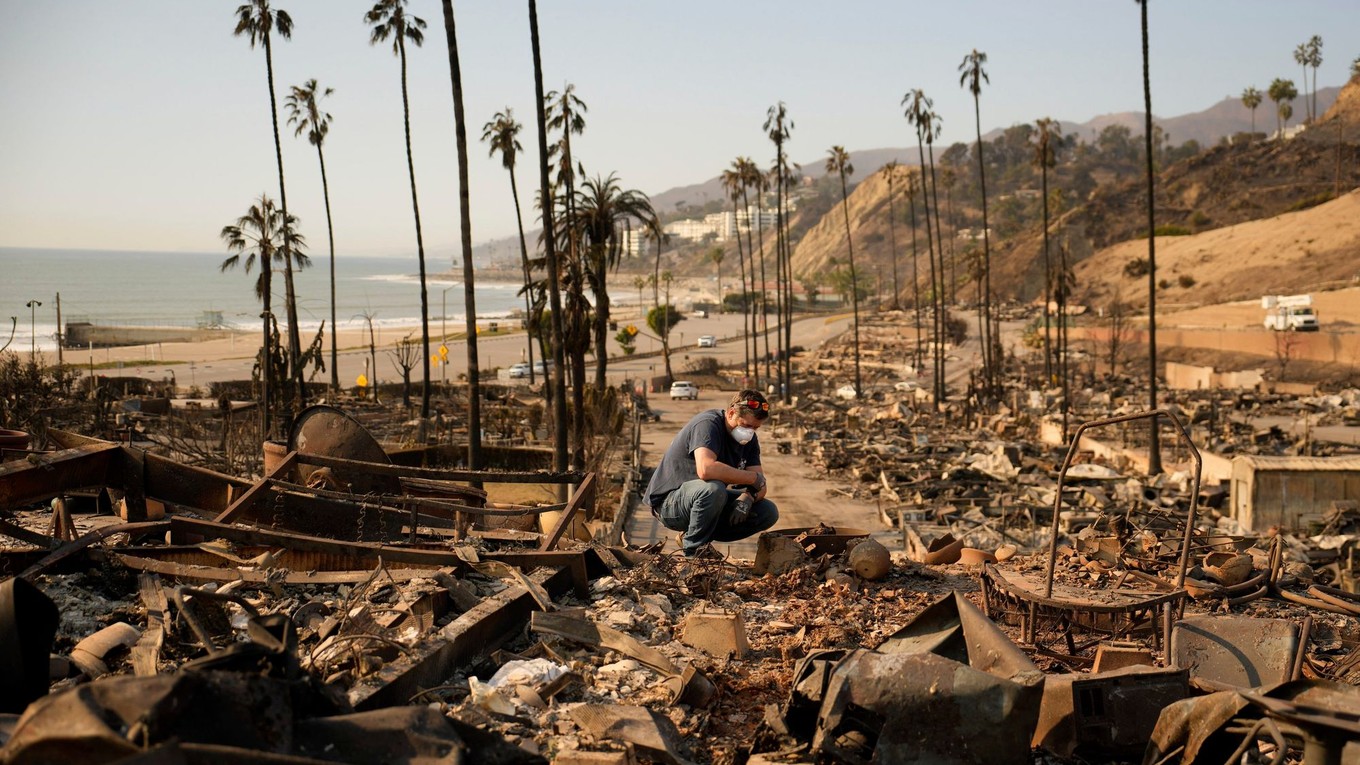 Situácia po požiari v Pacific Palisades.