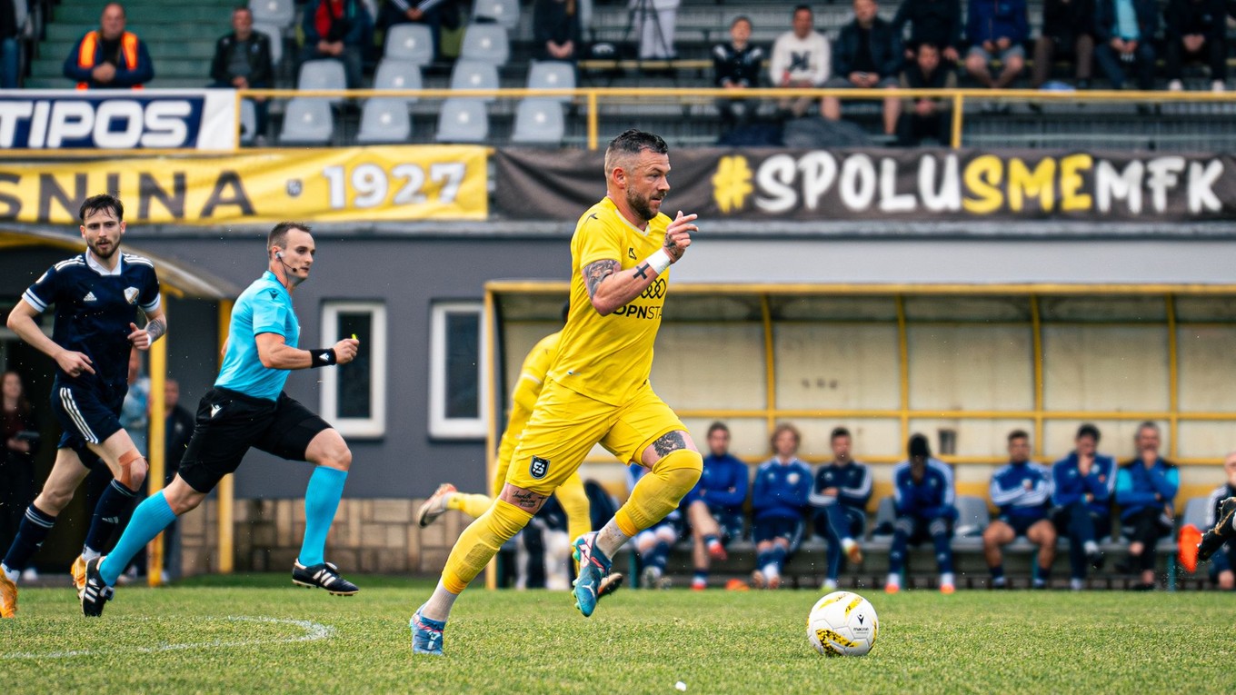 Erik Pačinda v zápase Snina - Poprad.