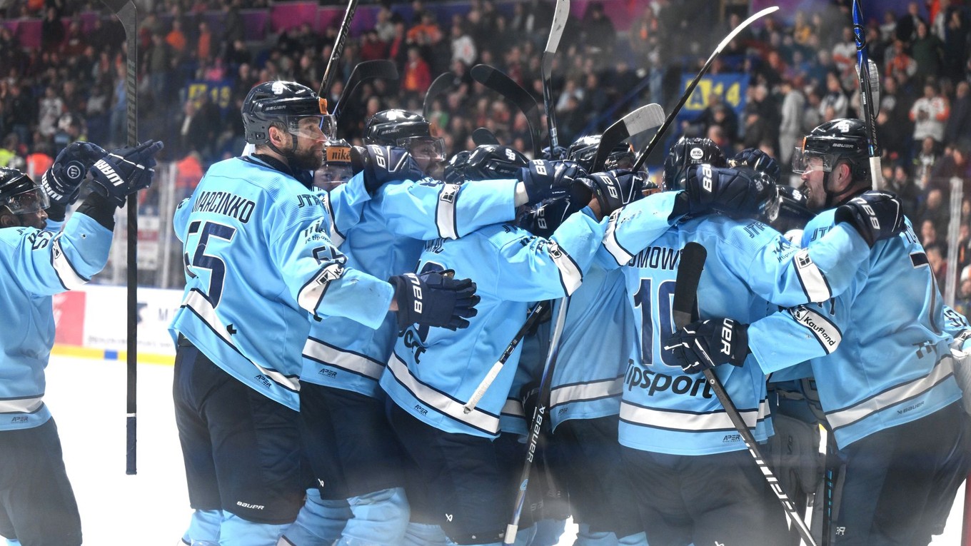 Radosť hráčov Slovana.