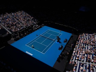 Momentka zo zápasu Keysová - Pegulová.