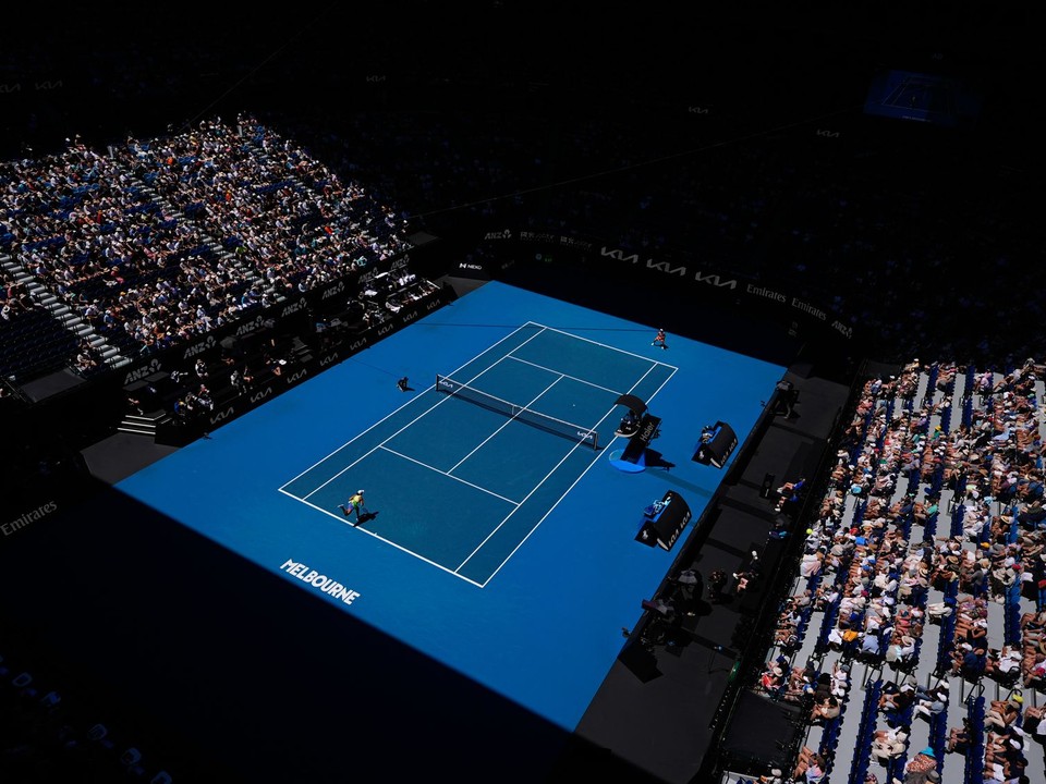 Momentka zo zápasu Keysová - Pegulová.