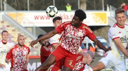 Ivan Mensah v drese MFK Dukla Banská Bystrica.