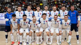 Slovenskí futsalisti, archívna snímka.