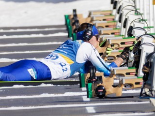Na snímke slovenský parabiatlonista Alex Lajtman.