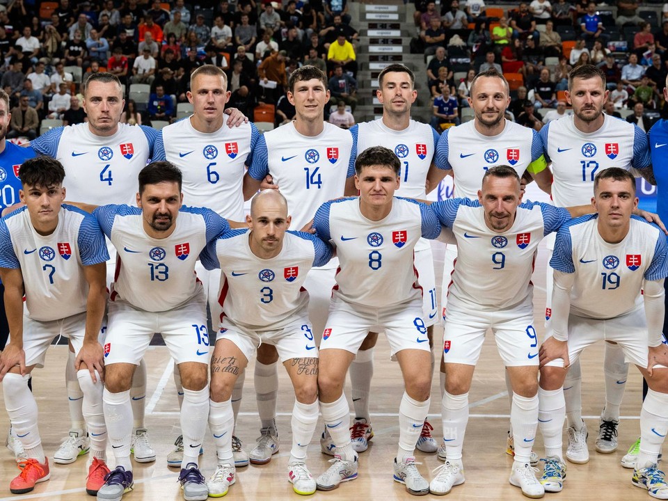 Slovenskí futsalisti, archívna snímka.