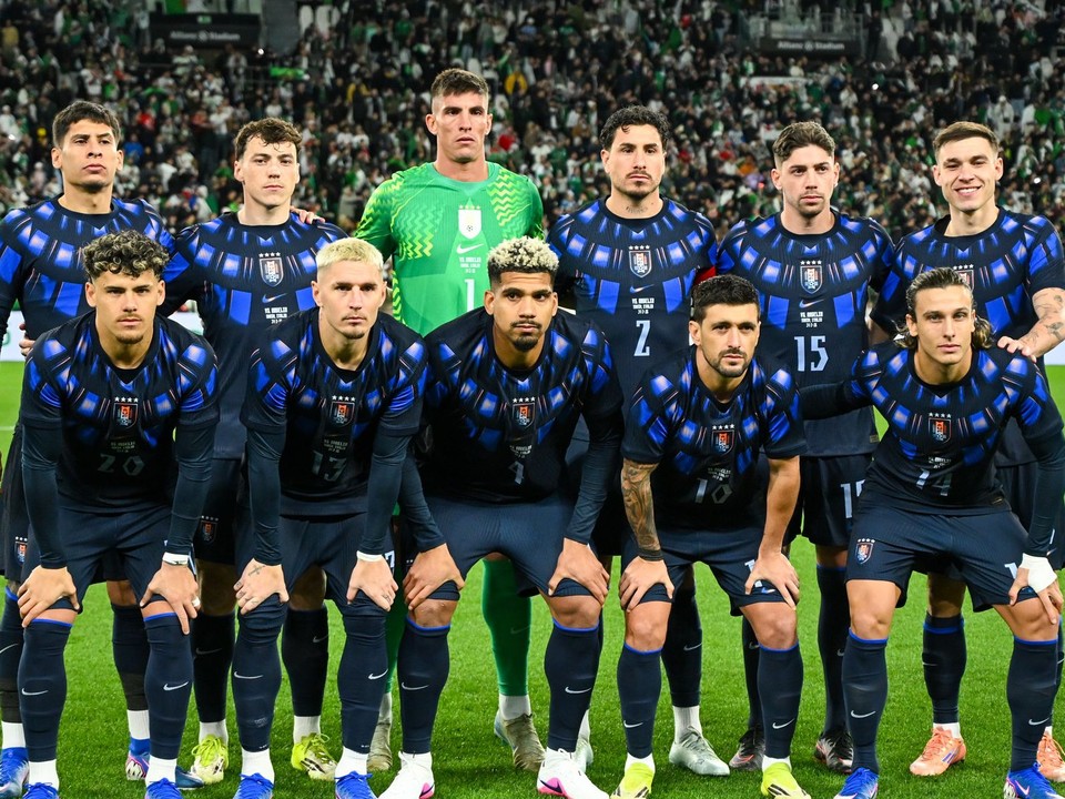 Futbalisti Uruguaju.