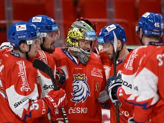 Hokejisti českej reprezentácie. 