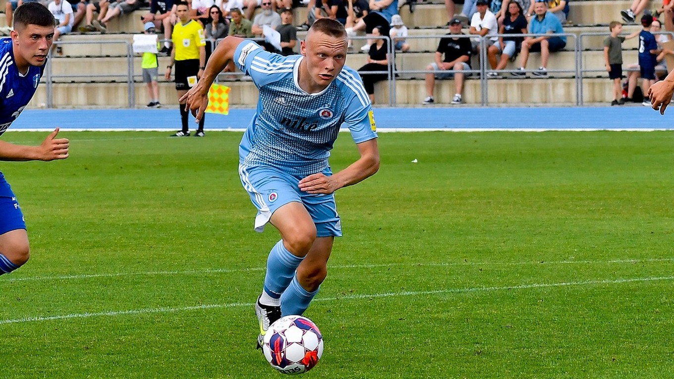 Nino Marcelli v drese ŠK Slovan Bratislava.