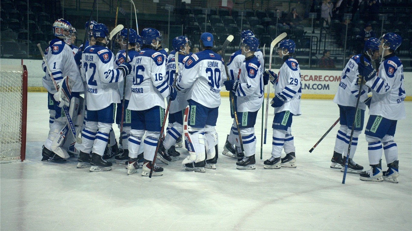 Slovenskí hokejisti do 20 rokov.