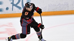 Christián Jaroš v drese klubu KHL Avangard Omsk.