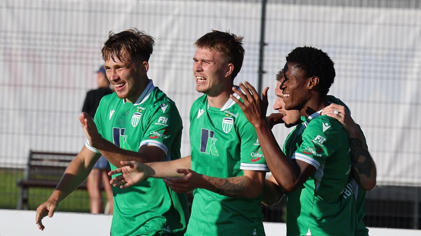 Futbalisti FC Levadia Tallin.