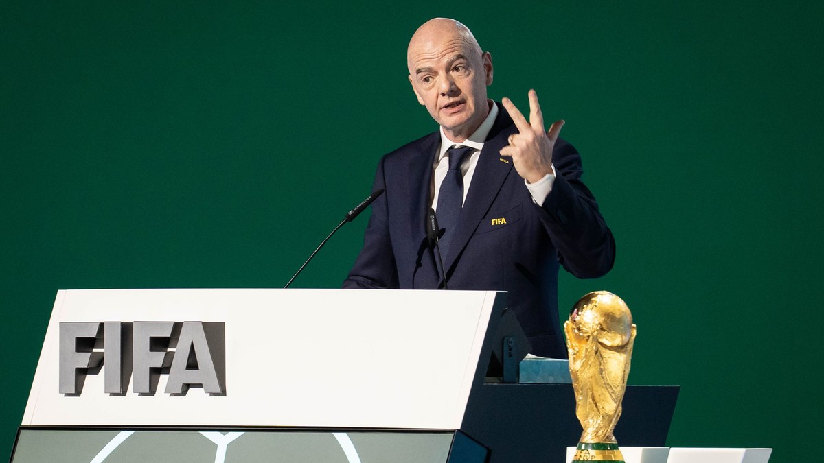 Na snímke je súčasný prezident FIFA Gianni Infantino.