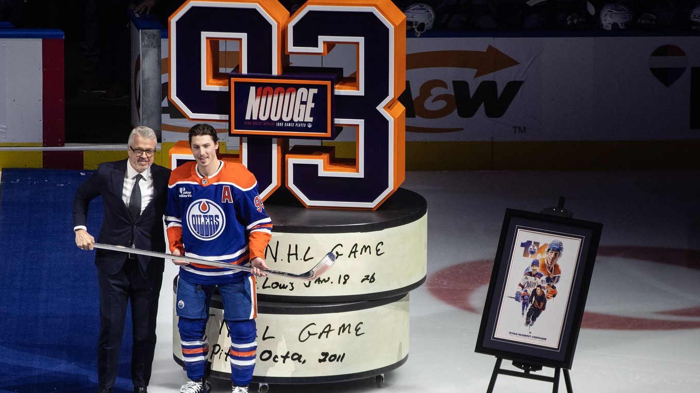 Kanadský hokejový útočník Ryan Nugent-Hopkins.