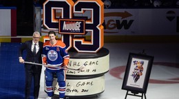 Kanadský hokejový útočník Ryan Nugent-Hopkins.