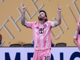 Lionel Messi oslavuje gól