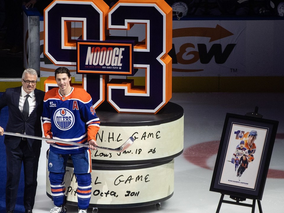 Kanadský hokejový útočník Ryan Nugent-Hopkins.