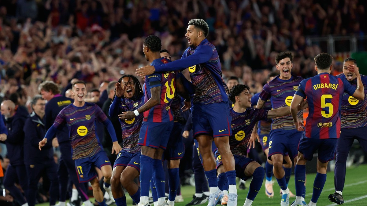 Futbalisti Barcelony.