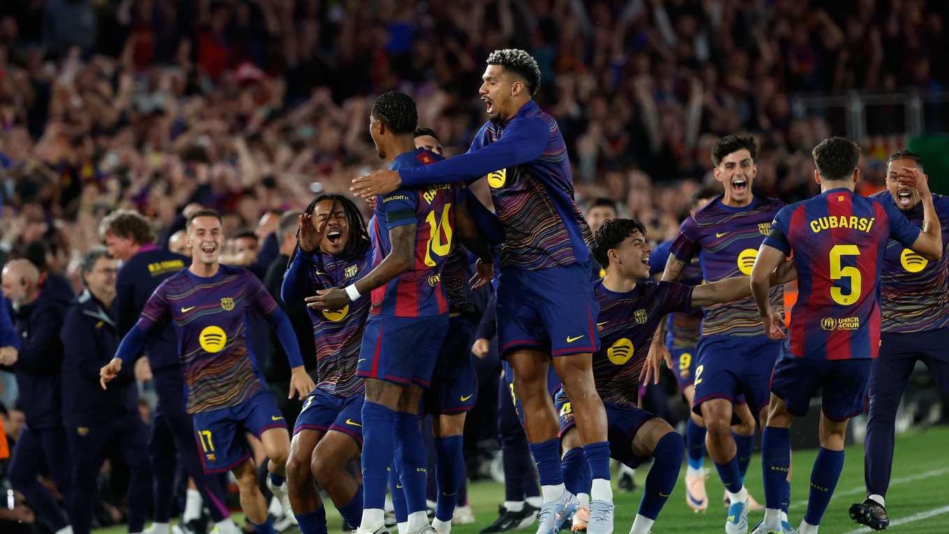 Futbalisti Barcelony.