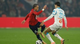 Ethan Mbappé (vľavo) v zápase proti Marseille.