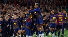 Futbalisti Barcelony.