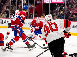 Tomáš Tatar počas zápasu Montreal Canadiens - New Jersey Devils.