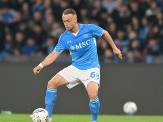 Slovenský futbalista Stanislav Lobotka vo farbách SSC Neapol. 
