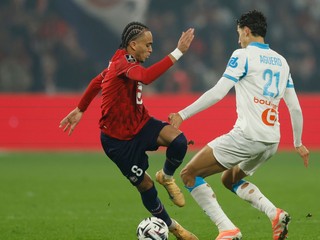 Ethan Mbappé (vľavo) v zápase proti Marseille.