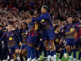 Futbalisti Barcelony.