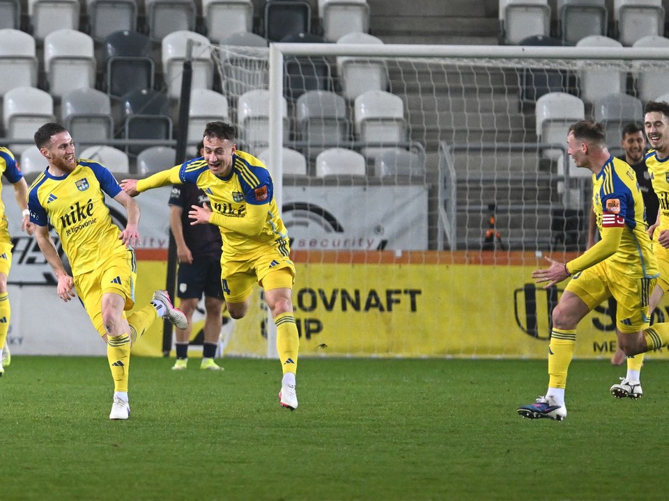 Gólová radosť hráčov Košíc.