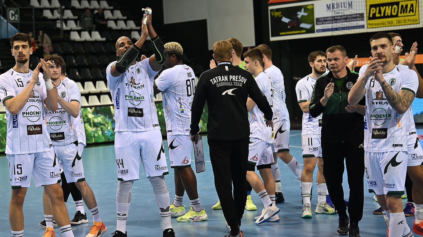 Hádzanári Tatrana Prešov po postupe do finále Niké Handball extraligy.