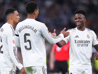 Hráči Realu oslavujú gól