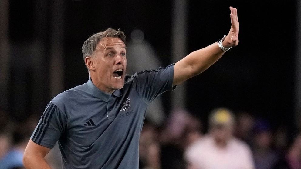 Phil Neville ako tréner Inter Miami.