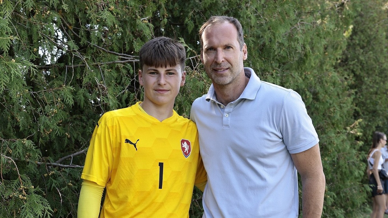 Damián Čech a jeho otec Petr.