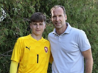 Damián Čech a jeho otec Petr. 