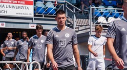 Ľubomír Korijkov v drese Slávia TU Košice.