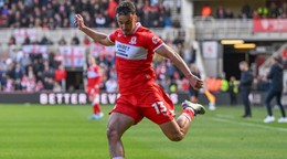 Slovenský futbalista David Strelec v drese Middlesbrough FC.