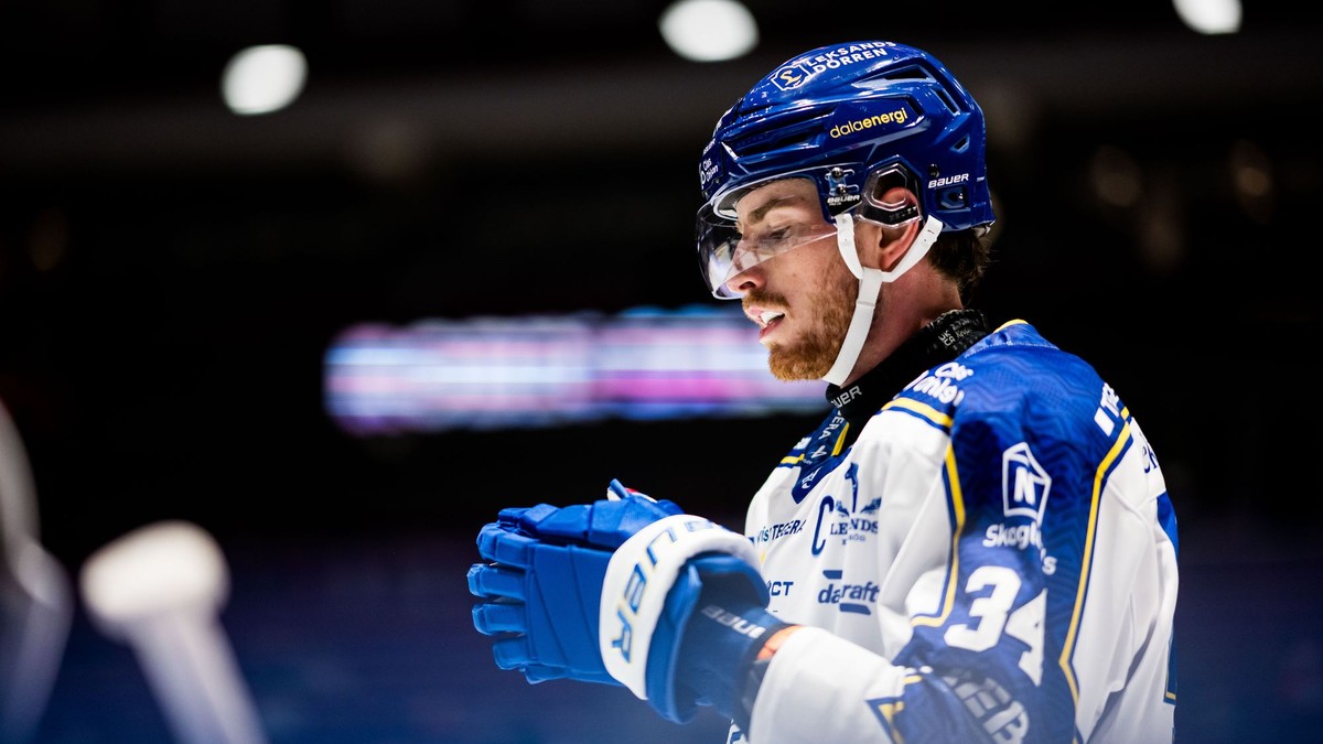 Peter Cehlárik v drese Leksandu.